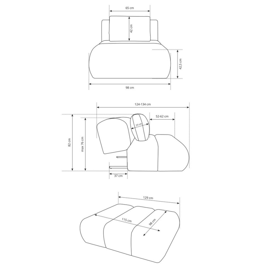 Кресло FANO в кафяво