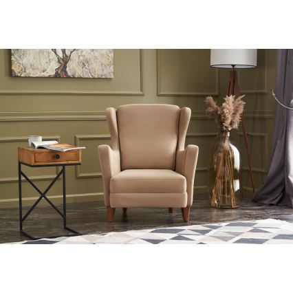 Кресло-ушак NUPI, кремаво