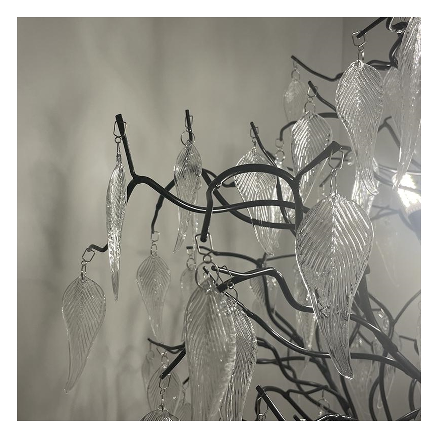 Кристален лампион 5xG9/40W/230V черен