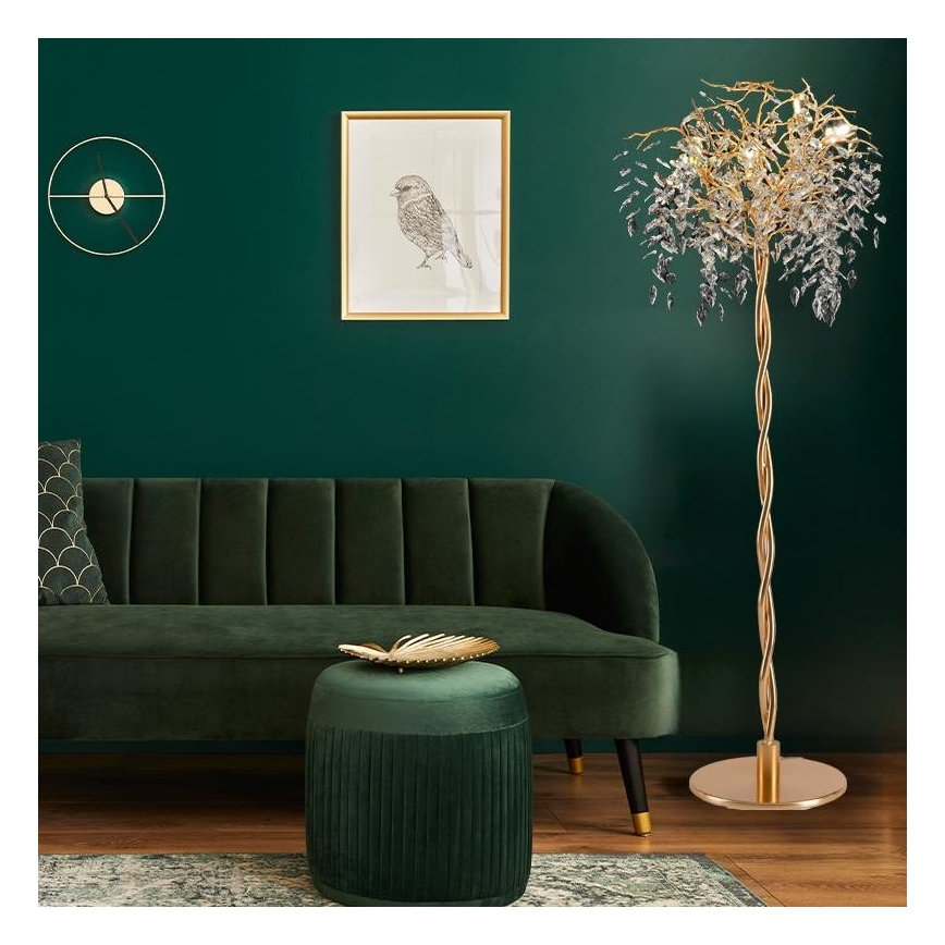 Кристален лампион 5xG9/40W/230V златист