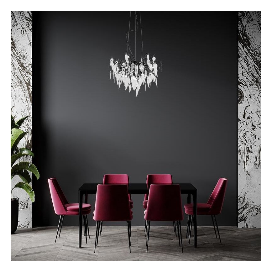 Кристален пендел 10xG9/40W/230V черен