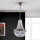 Кристален пендел ARILA 1xE27/60W/230V Ø 25,5 см кафяв/патина