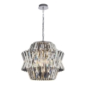 Кристален пендел CROWN 12xE14/40W/230V лъскав хром
