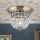 Кристален плафон PLAFOND 1xE27/40W/230V Ø 26 см бронзов