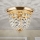 Кристален плафон PLAFOND 1xE27/40W/230V Ø 26 см златист