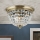 Кристален плафон PLAFOND  3xE27/40W/230V Ø 35 см бронзов
