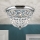 Кристален плафон PLAFOND 3xE27/40W/230V Ø 35 см лъскав хром