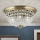 Кристален плафон PLAFOND 6xE27/40W/230V Ø 47 см бронзов