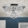 Кристален плафон PLAFOND 6xE27/40W/230V Ø 47 см лъскав хром