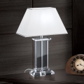 Кристална настолна лампа VERONIQUE 1xE27/60W/230V бял/прозрачен