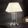 Кристална настолна лампа VERONIQUE 1xE27/60W/230V кремав/прозрачен
