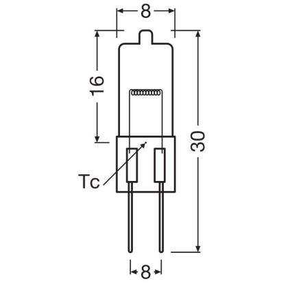 Крушка за фурна HALOSTAR G4/20W/12V 2700K - Osram