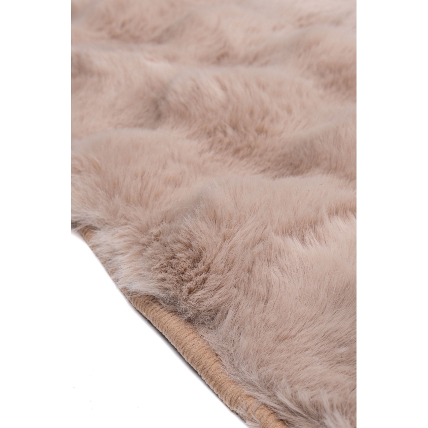 Кръгъл килим RABBIT BUBBLE 160 cm бежов