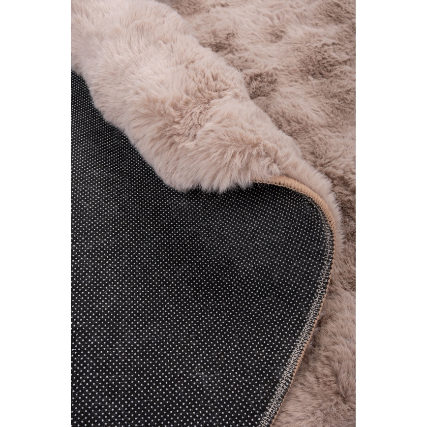 Кръгъл килим RABBIT BUBBLE 160 cm бежов