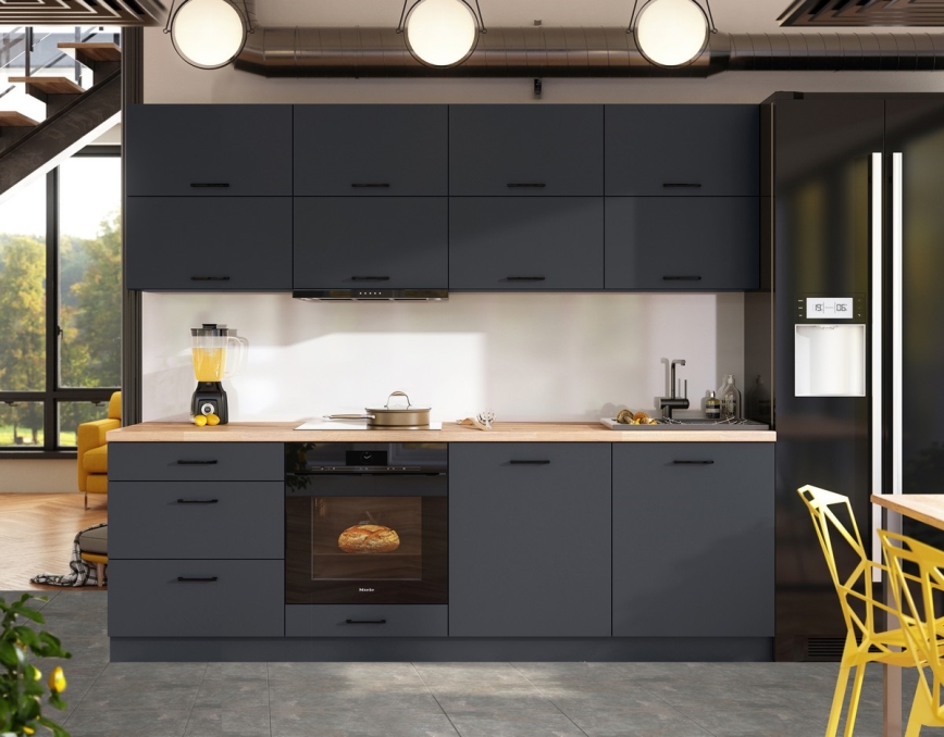 Кухненска линия ELISE 240 см графит