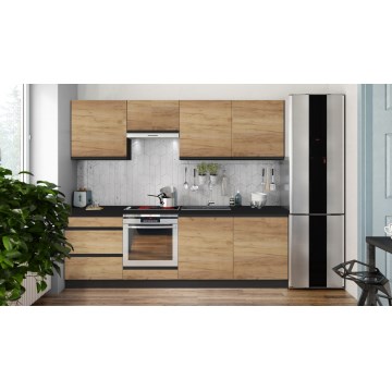 Кухненски модул MARINA 240 см дъб крафт