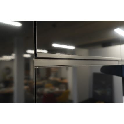 Кухненски комплект MARINA 240 см, дъб крафт/лъскаво черно