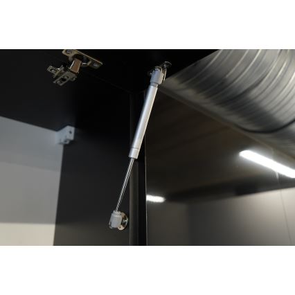 Кухненски комплект MARINA 240 см, дъб крафт/лъскаво черно