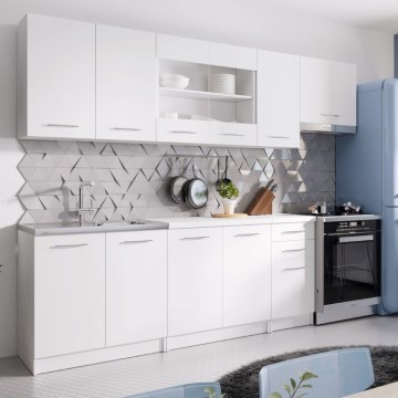 Кухненски комплект MARISA 260 см, бял