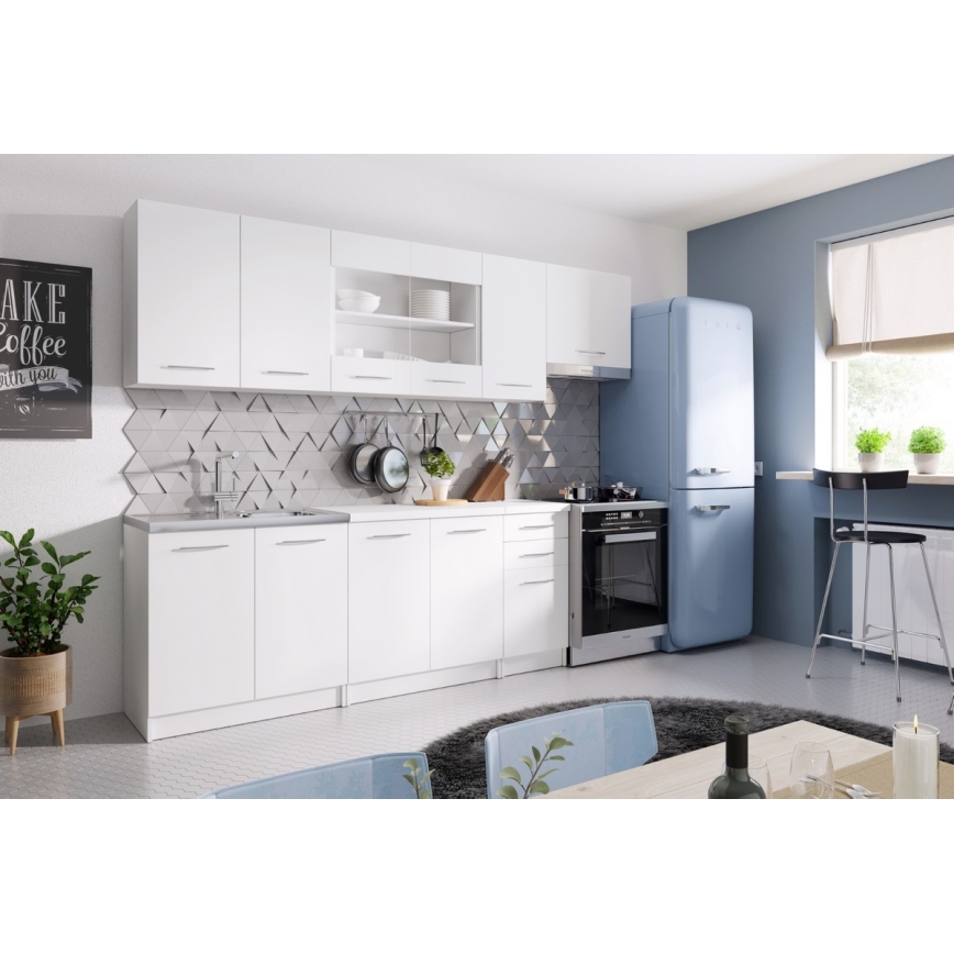 Кухненски комплект MARISA 260 см, бял