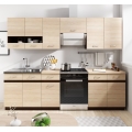 Кухненски комплект VALERIA 240 см кафяв/дъб сонома