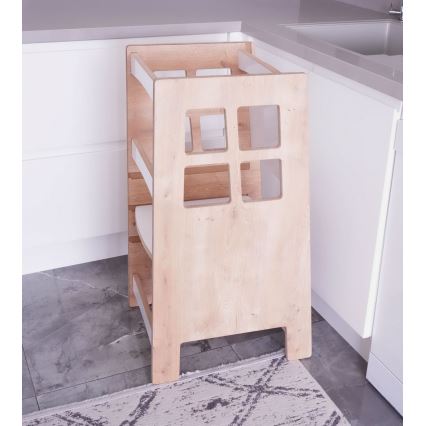 Кула за учене KULE 90x50 cm кафява/бяла