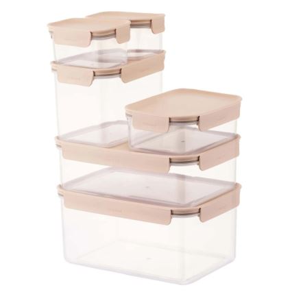 Кутия за храна CLASSIC PLUS 1,65 л, розова/прозрачна