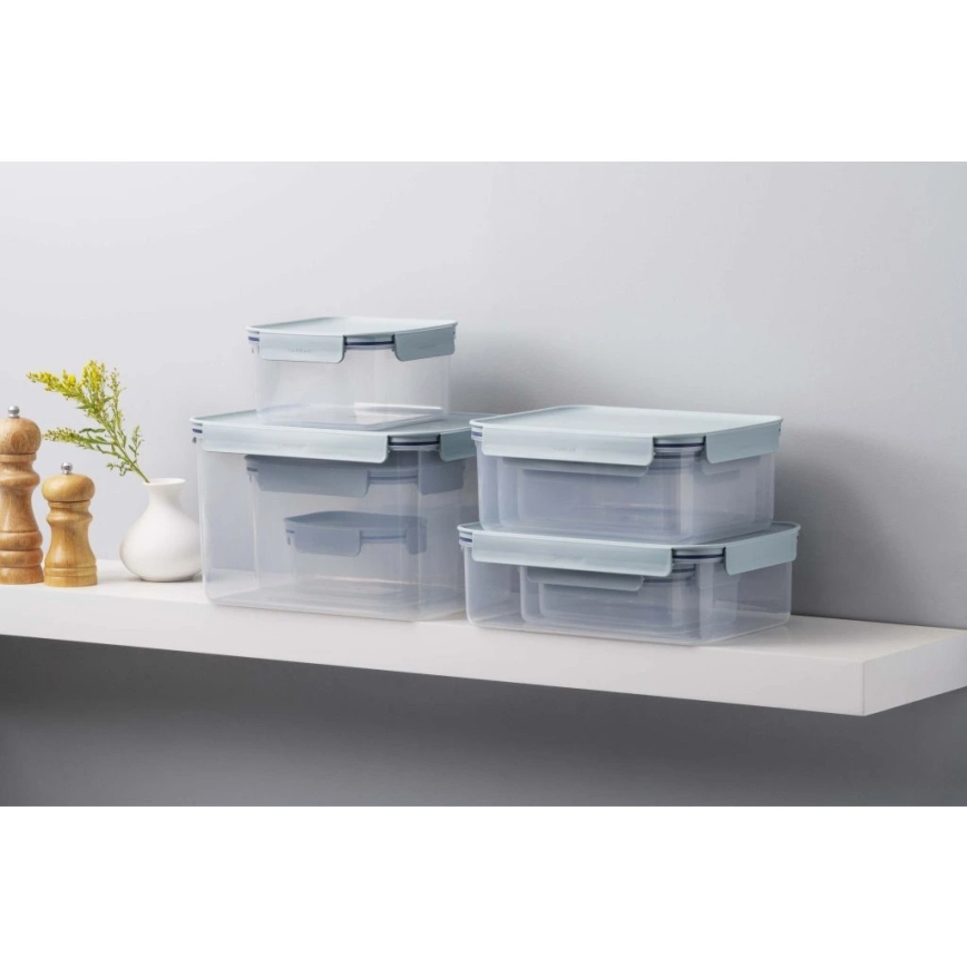 Кутия за храна CLASSIC PLUS 420 мл синя/прозрачна