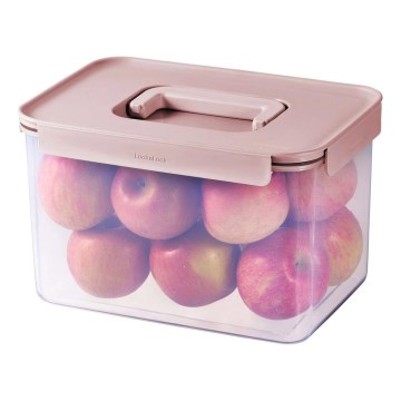 Кутия за храна CLASSIC PLUS 6 л, розова/прозрачна