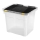 Кутия за съхранение 36 л черна/прозрачна
