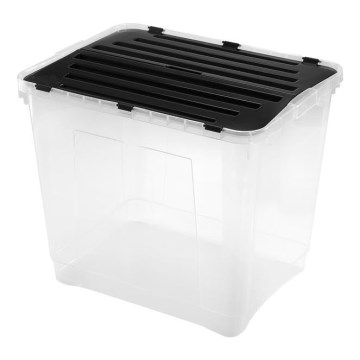 Кутия за съхранение DRAGON 100 l черен/прозрачен