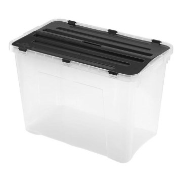 Кутия за съхранение DRAGON 60 l черен/прозрачен