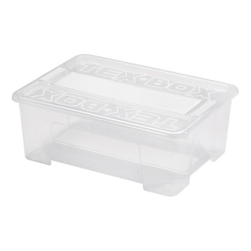 Кутия за съхранение TEX BOX 10 l прозрачен