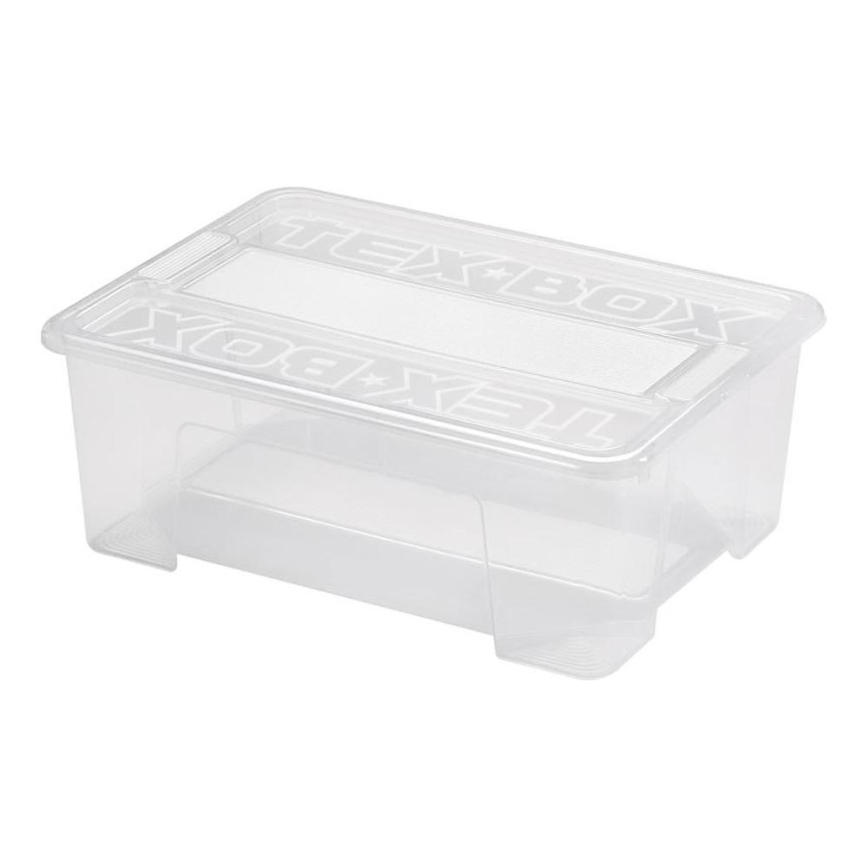 Кутия за съхранение TEX BOX 10 l прозрачен