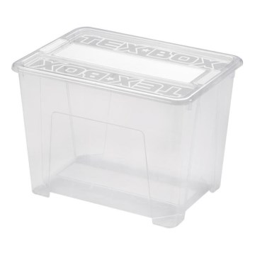 Кутия за съхранение TEX BOX 21 l прозрачен