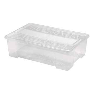 Кутия за съхранение TEX BOX 28 l прозрачен
