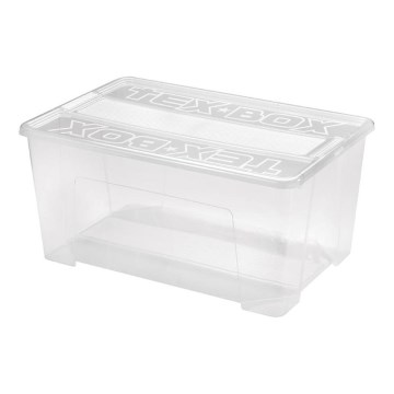 Кутия за съхранение TEX BOX 48 l прозрачен