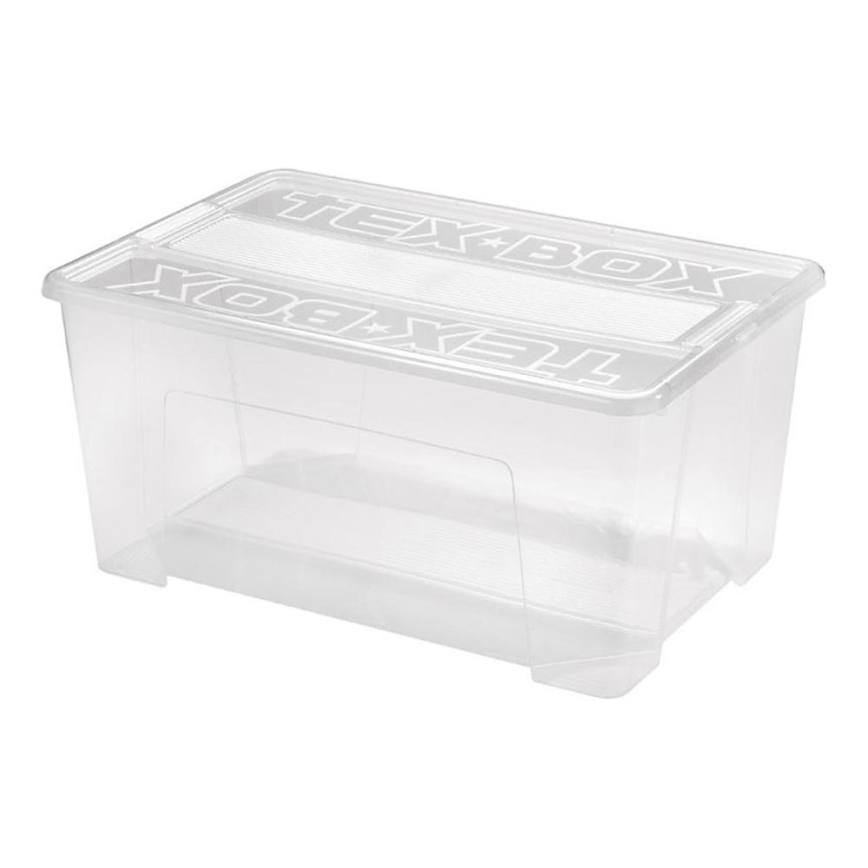 Кутия за съхранение TEX BOX 48 l прозрачен