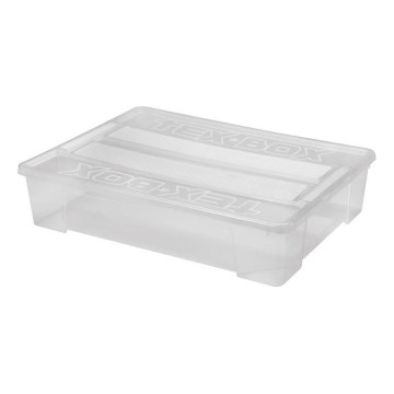 Кутия за съхранение TEX BOX 60 l прозрачен