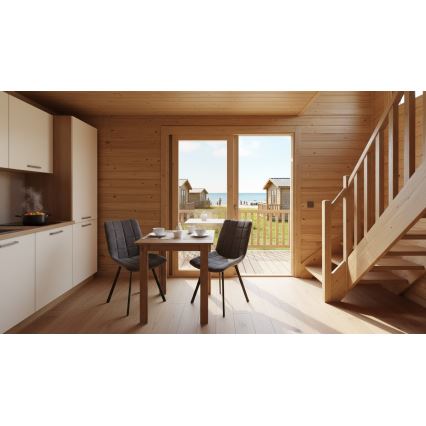 Квадратна трапезна маса LEVI дъб