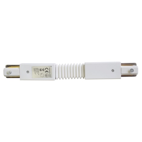 Конектор за лампи с релсова система TRACK бял тип Flexi