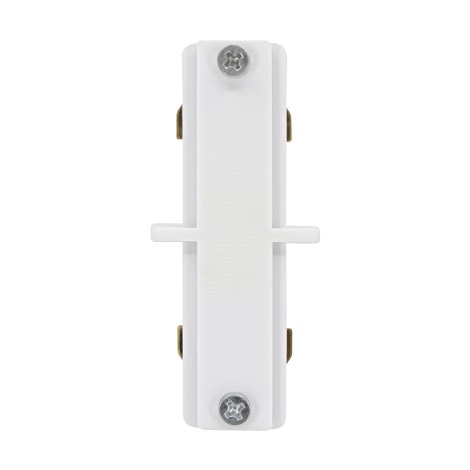 Конектор за лампи в релсова система CONNECTOR RS WHITE плосък тип