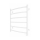 Кърподържач-радиатор за баня INOX CLASSIC 120W/230V 57x43 cm, неръждаема стомана/бял