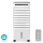 Охладител за въздух 65W/230V Wi-Fi Tuya бял + дистанционно управление