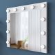 Огледало с рафт RANI 90x71,8 см бял