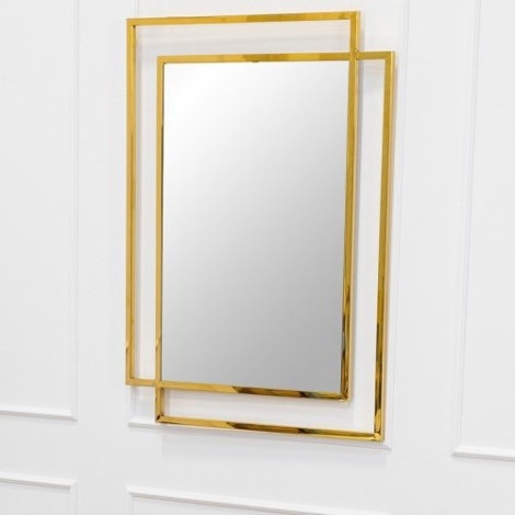 Огледало VIDO 110x80 см златист