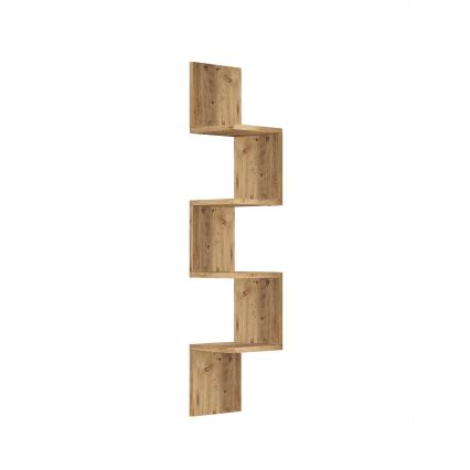 Ъглова етажерка 117,2x22 см бор атлантик