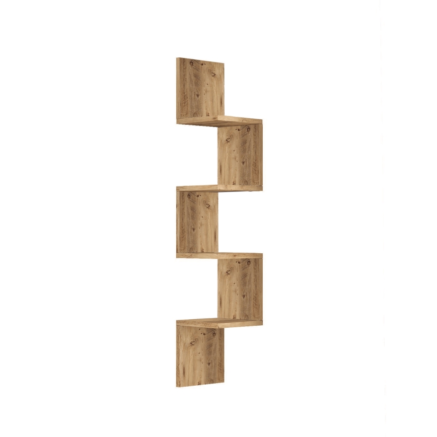 Ъглова етажерка 117,2x22 см бор атлантик
