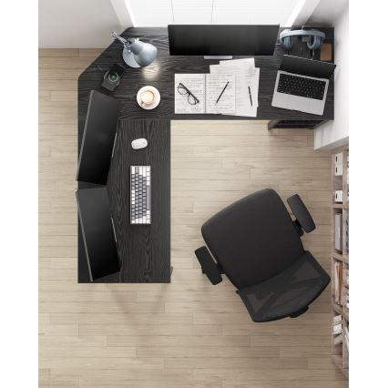 Ъглово бюро SOLEA, черно